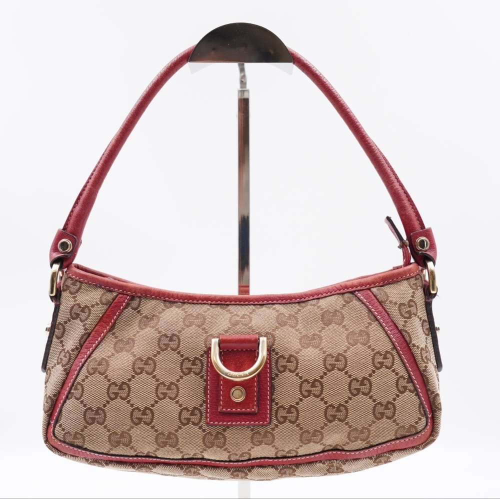 Z61❤️ Gucci GG Canvas Abbey Pochette